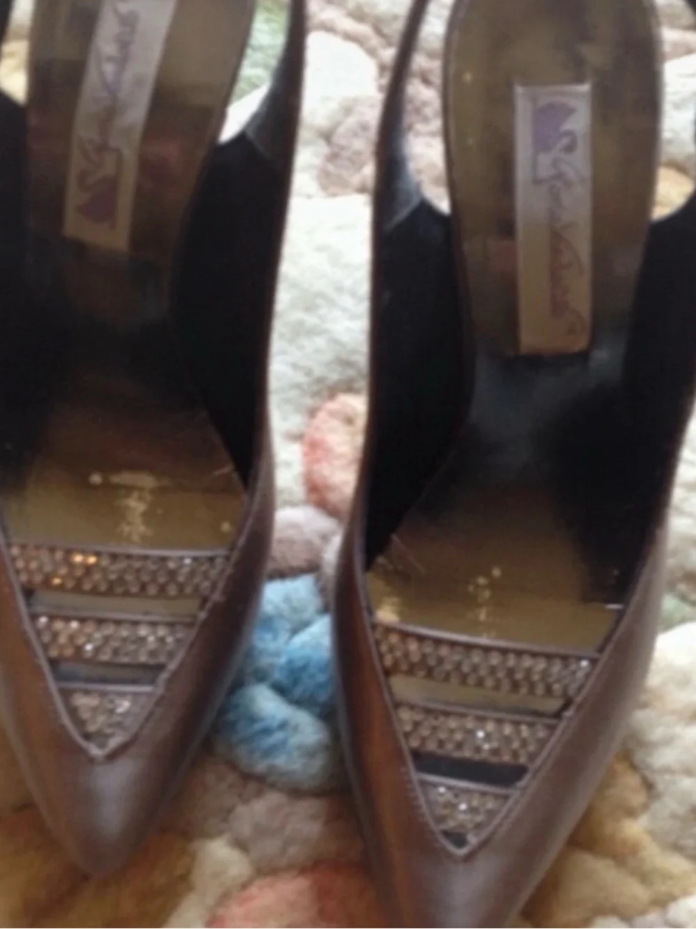 Gloria Vanderbilt Taupe Sling-back Pumps